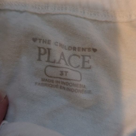 The Children's Place White Floral Ruffle Sleeve Top And Shorts Set 3T Girl's - Picture 2 of 3